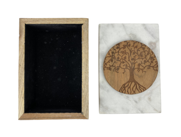 Kartenbox Marmor Lebensbaum